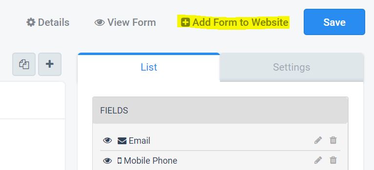 Add a Form to a Website – Vision6 Support