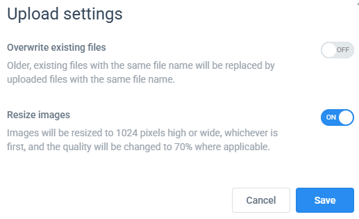 upload-settings